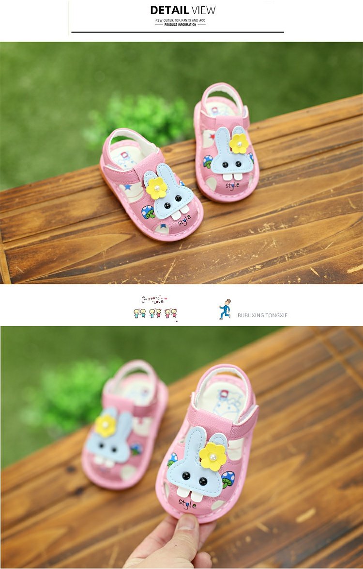 Soft Bottom Non Slip 0-1 1 2 Years Old Girl Ringing Sandals — 18