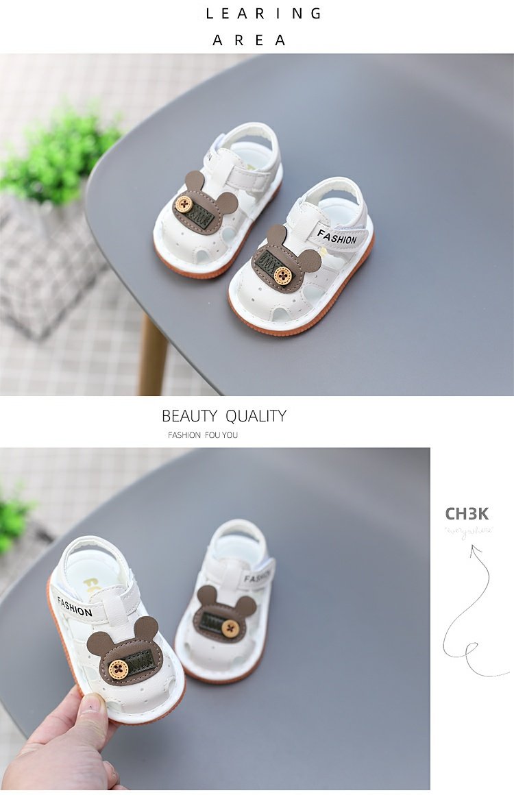 Soft Bottom Non Slip 0-1 1 2 Years Old Girl Ringing Sandals — 4