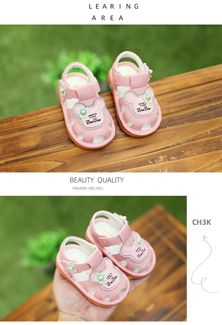 Soft Bottom Non Slip 0-1 1 2 Years Old Girl Ringing Sandals — 19