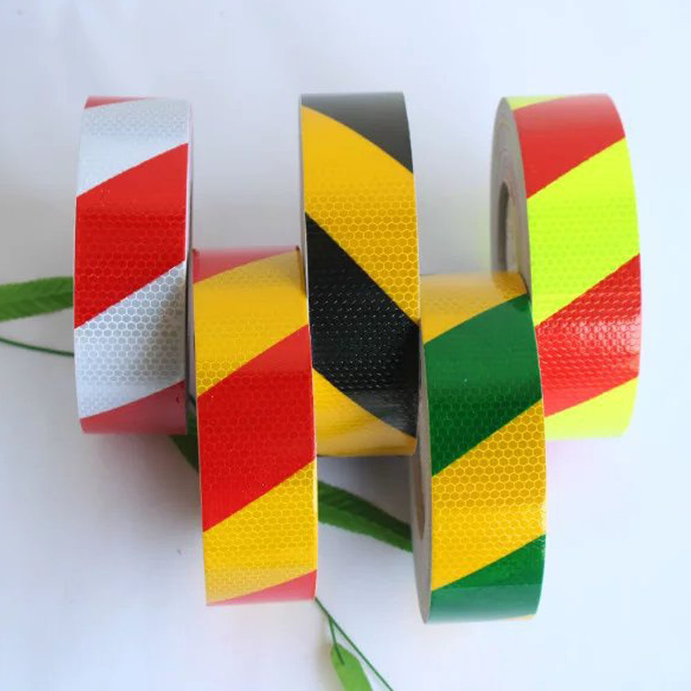 3M 10M 25M 38M Reflective Safety Warning Tape Film Sticker Roll Strip