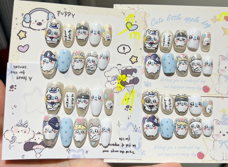 Sweet Tea Handmade Nails - Cute Flying Squirrel