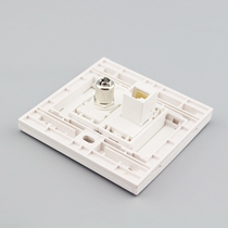 Type 86 network TV wall switch socket panel TV cable TV straight-through network computer socket panel