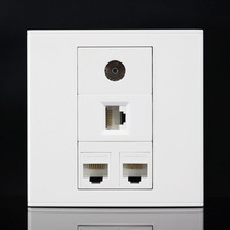 Type 86 3 networks 1 TV socket panel 3-port computer network cable TV cable TV switch socket