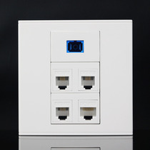 Type 86 1 network 3 telephone 1SC fiber optic socket panel 1 computer 3 telephone 1 optical wall switch socket