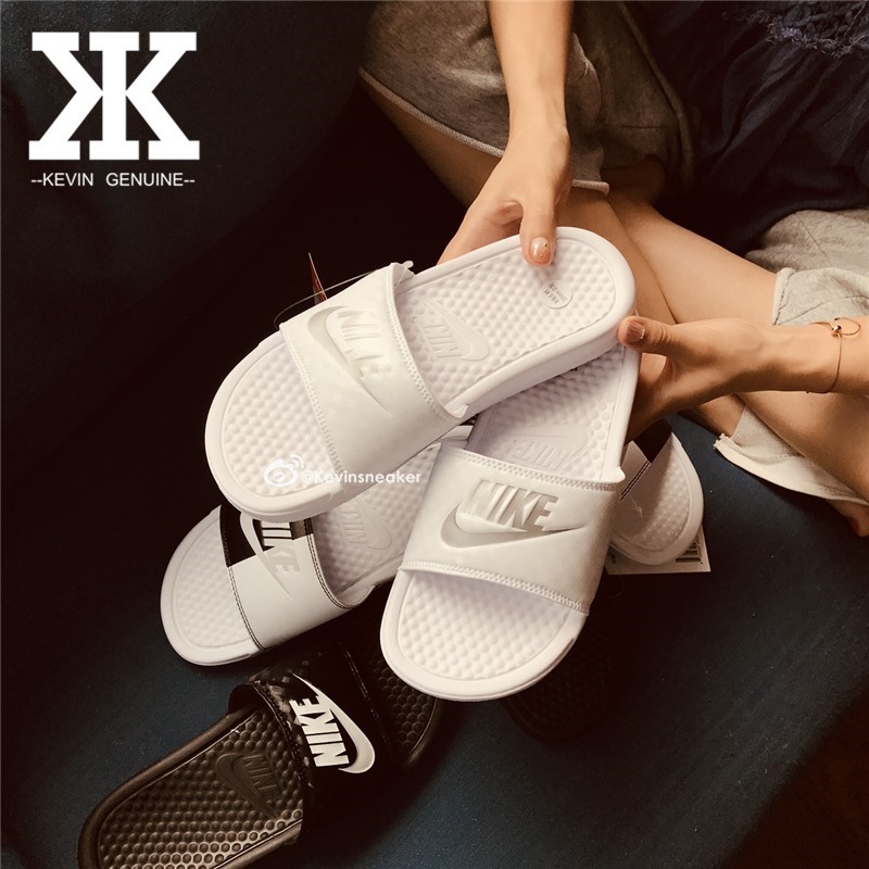 『Kevin Slippers Dép thể thao Nike Benassi Slide 343881-104-102-011 - Dép thể thao dép nam cao cấp