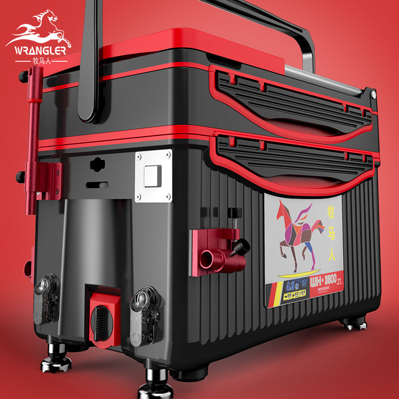 Wrangler Fishing Box Full Set 2021 New Ultra Light Multifunctional Fishing Box Fishing Gear Table Fishing Box can be cleared at a special price