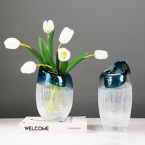 Minimalist glass engraving Vase Pendulum with modern-like room Room TV Cabinet Table Tea Flower Arrangement Decorative Floral