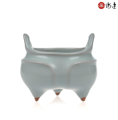 Taiwan Henglian tea tea Porcelain Tea Cup incense stove Tianqing Kaitiao Xiaofang Glazed Tripods 
