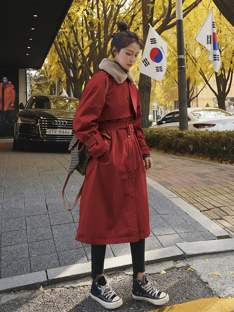 Lecea Alice cotton coat women's mid-length version 2022 winter new Korean style fashion loose temperament cotton coat