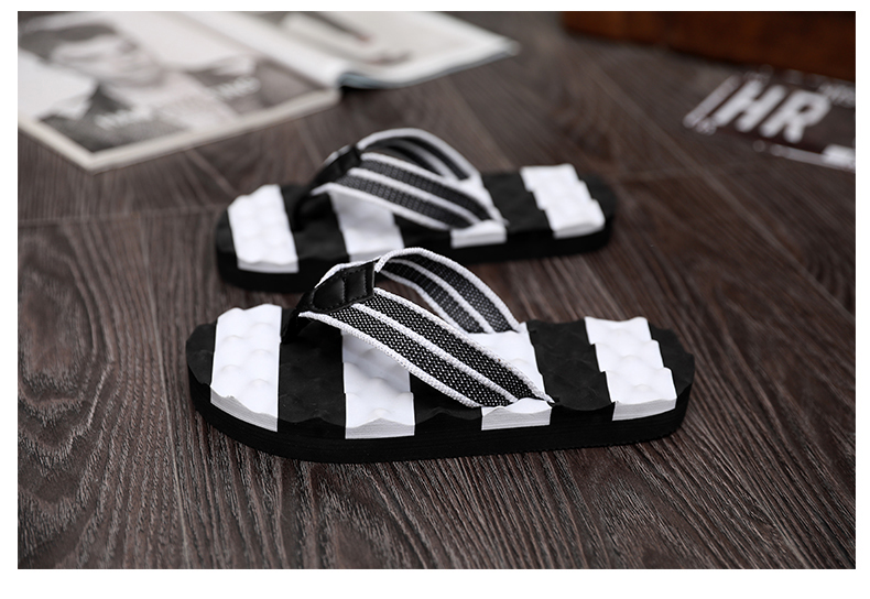 Dép nam mùa hè flip flops dép cá tính đáy mềm giày bãi biển của nam giới chân non-slip dép sinh viên clips kéo nam triều