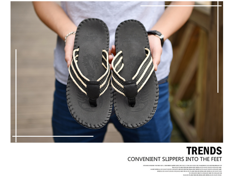 9.9 mùa hè flip flops nam dày dưới không trượt dép ngoài trời dép cá tính và dép đi trong nhà pinch thời trang giày bãi biển thủy triều