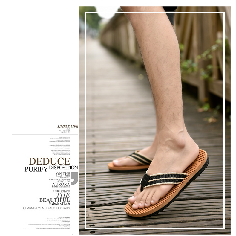 Mùa hè flip flops của nam giới pinch giày non-slip cá tính giày bãi biển kích thước lớn mùa hè dép chống trượt clip kéo xu hướng