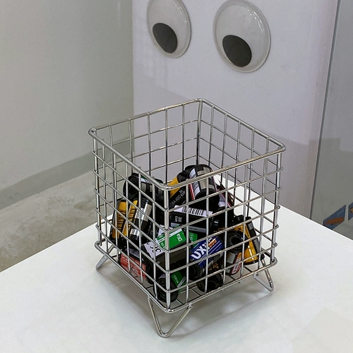 Серебряная металлическая настольная луна, система хранения, канцтовары для школьников