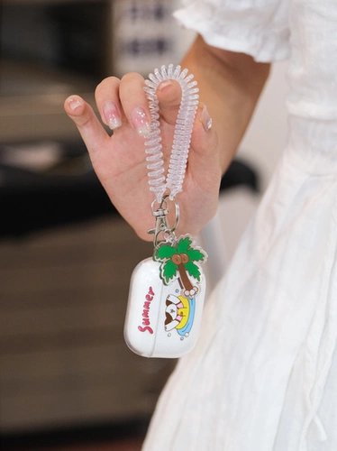 Moon Super Business отправляет милый щенок Hawaiian Apple Apple Airpods All -Series Hearset Shell для защиты мягкой оболочки