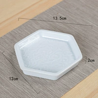 Фарфоровая тарелка Сянюнь Нефритовый Белый