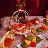 Творческий бамбук и плетение дерева маленькое поднос.