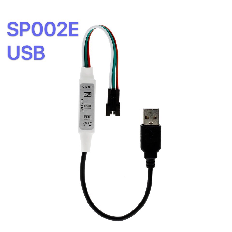 SP002E&USBSP002E Mini 3 key led Mirage controller   2812B Full color Light belt WS2811 Light Bar Dimmer USB