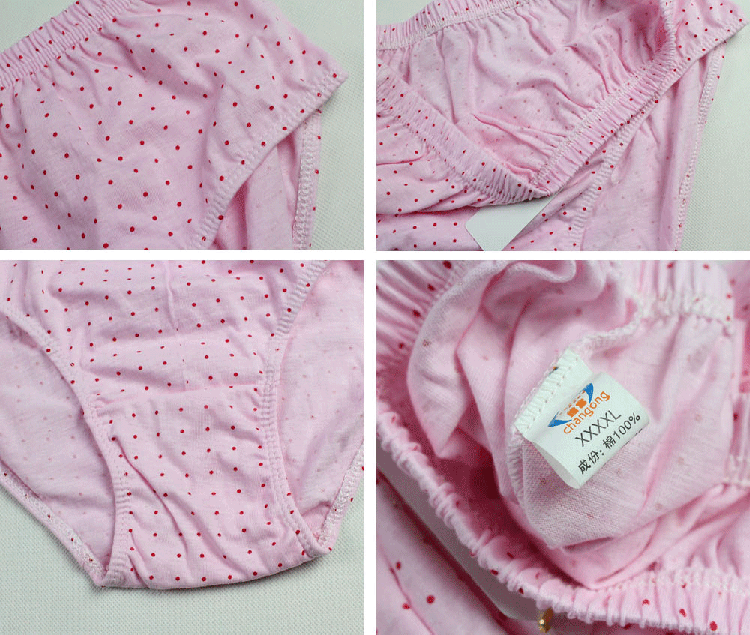 Cotton trung niên và béo cộng với đồ lót tam giác, đồ lót cotton cotton tam giác, đồ lót mẹ chồng quần lót nữ cotton nhật