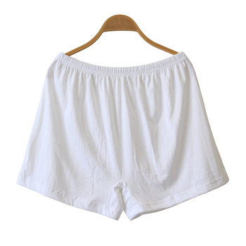 Pure cotton, male and female, breathable and comfortable white flat corners