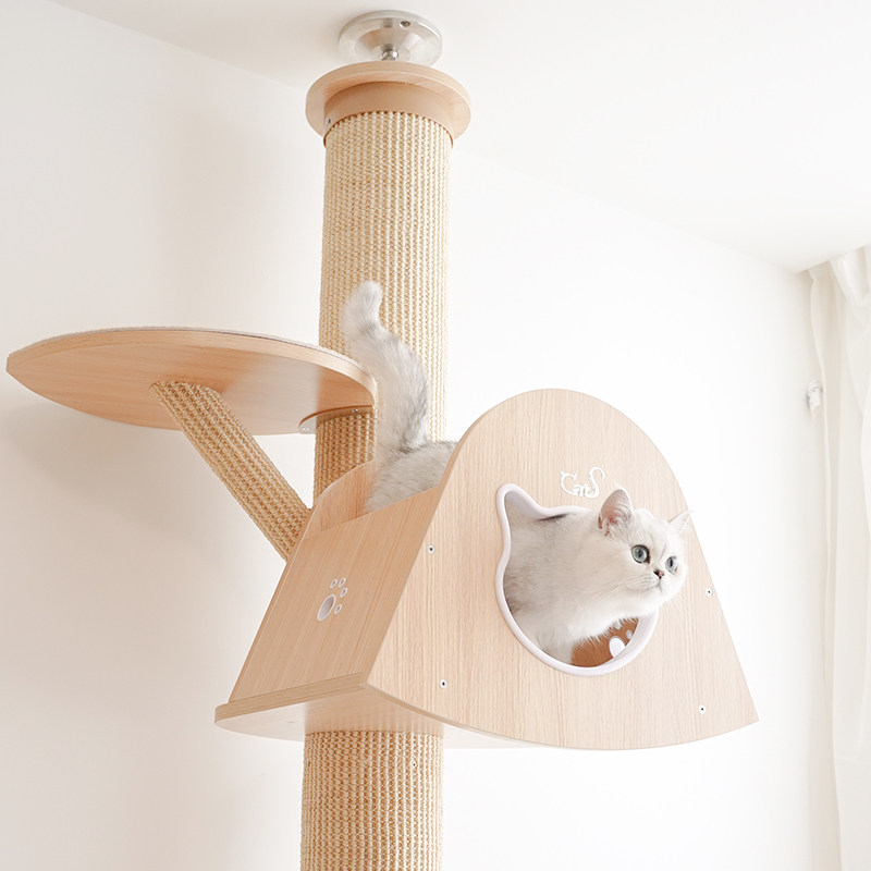 🐾喵星人的豪华别墅!CatS猫爬架猫窝猫树一体,剑麻柱顶天立地,让猫咪自由翱翔🏠-猫爬架-淘宝好物网