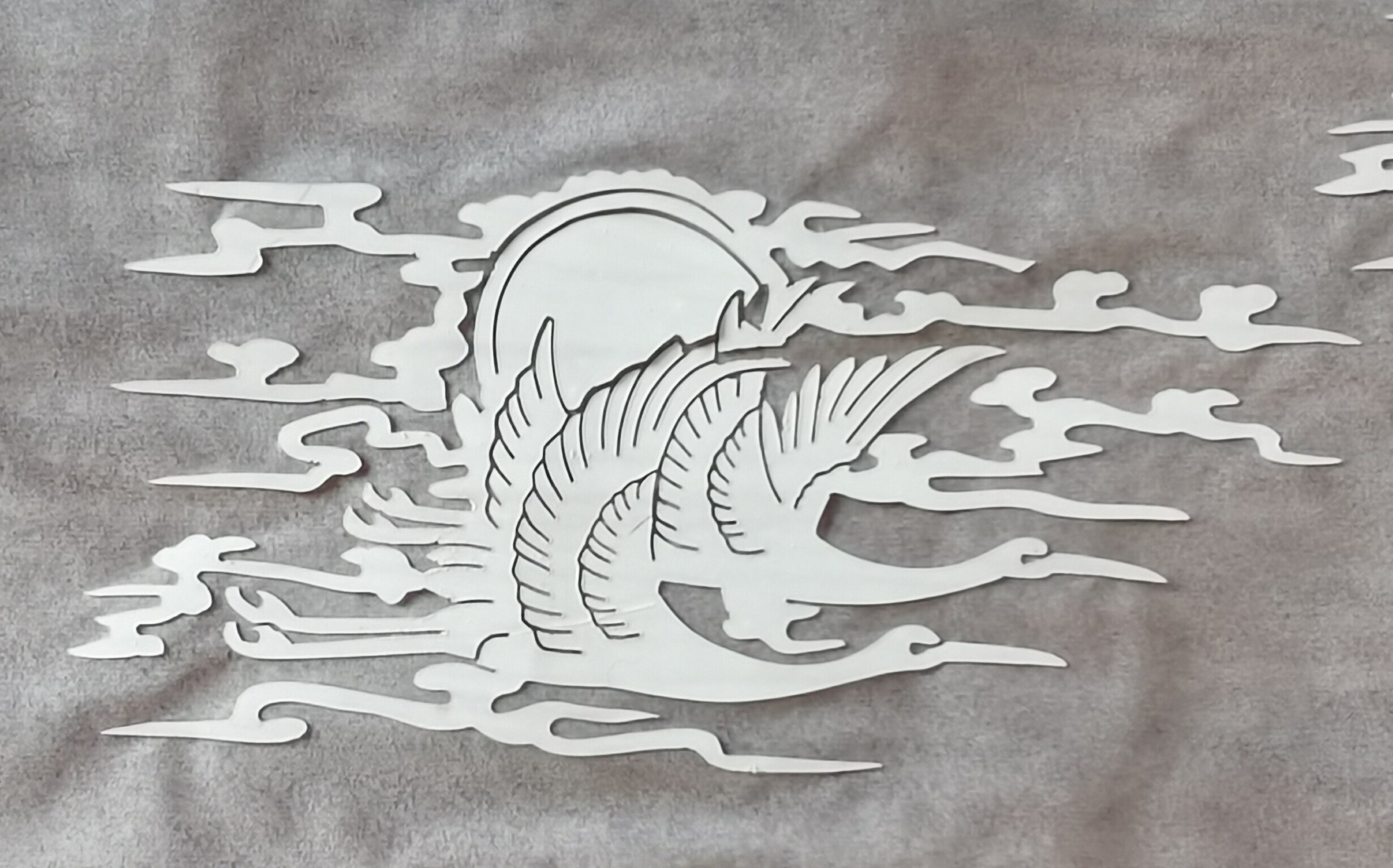 Tianjin Painting Paint Material Natural Large Cambridge Paint Mounted Korean Screw Crane