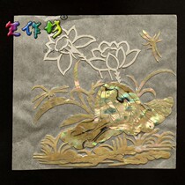 Tian workshop lacquer lacquer lacquer art material natural lacquer cashew lacquer inlaid Korean snail Dragonfly