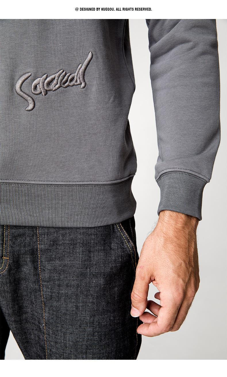 Sweatshirt homme KUEGOU    en Coton - Ref 3128038 Image 25