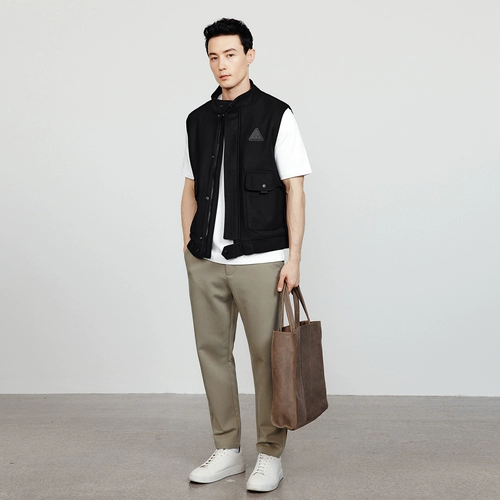 Прохладная одежда по магазинам, новая перекрестная пиджак для жилета для осени и зимы, мужские модные и персонализированные топы, модные 0673