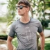 [Giải phóng mặt bằng] 2018 hè mới quần áo nam retro giặt cotton cũ cổ tròn áo thun ngắn tay nam 740 Áo phông nam hàng hiệu Áo phông ngắn