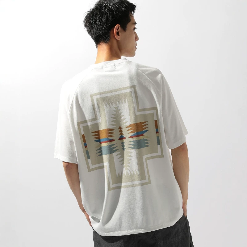 Tokyo Fat Cucumber Japanese Purchase PENDLETON Ретро принтованная футболка с коротким рукавом 320388
