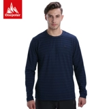 Спортивный дорожный удерживающий тепло демисезонный модный бархатный лонгслив, круглый воротник