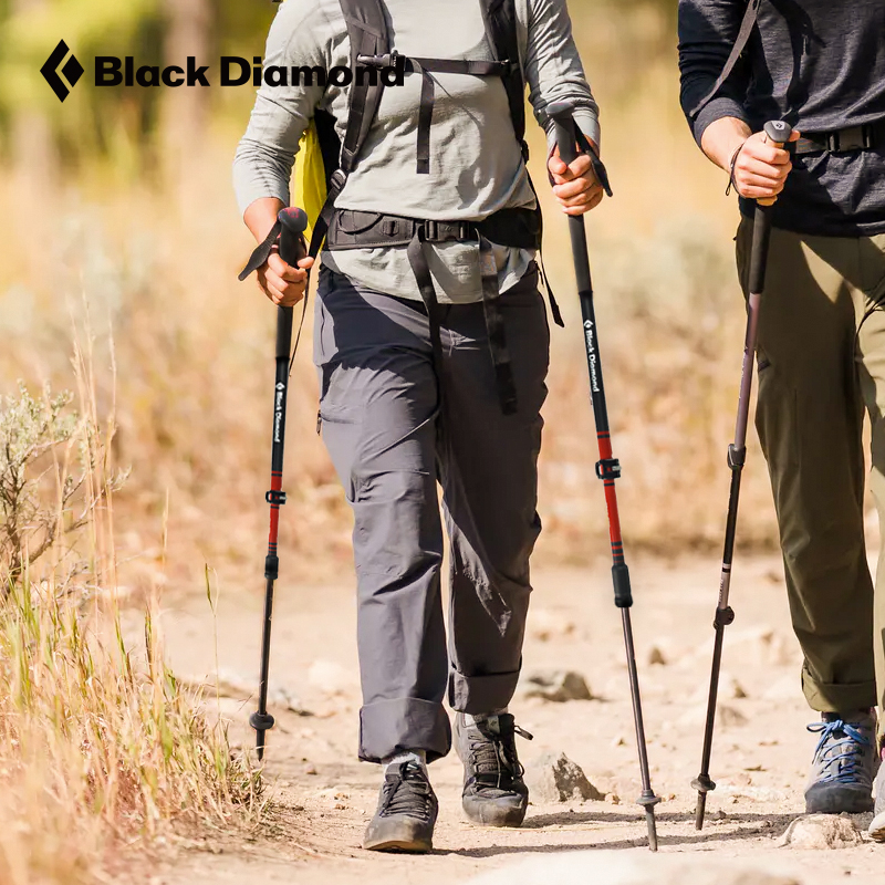 Blackdiamond black diamond BD outdoor trekking stick trekking stick ultra-light telescopic trekking stick 112502 pair