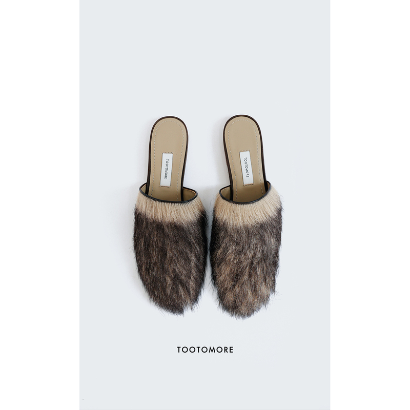 Tootomore | Simple and Luxurious Long-Term Style Closed-Toe Wool Shoes with Genuine Leather Sole, Slip-On Mule Sandals for Women. Tootomore | Simple and Luxurious Long-Term Style Closed-Toe Wool Shoes with Genuine Leather Sole, Slip-On Mule Sandals for Women.