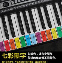 Piano sticker 88 keys transparent 61 54 electronic piano Press keyboard note note five-line simple score non-sticky beginner