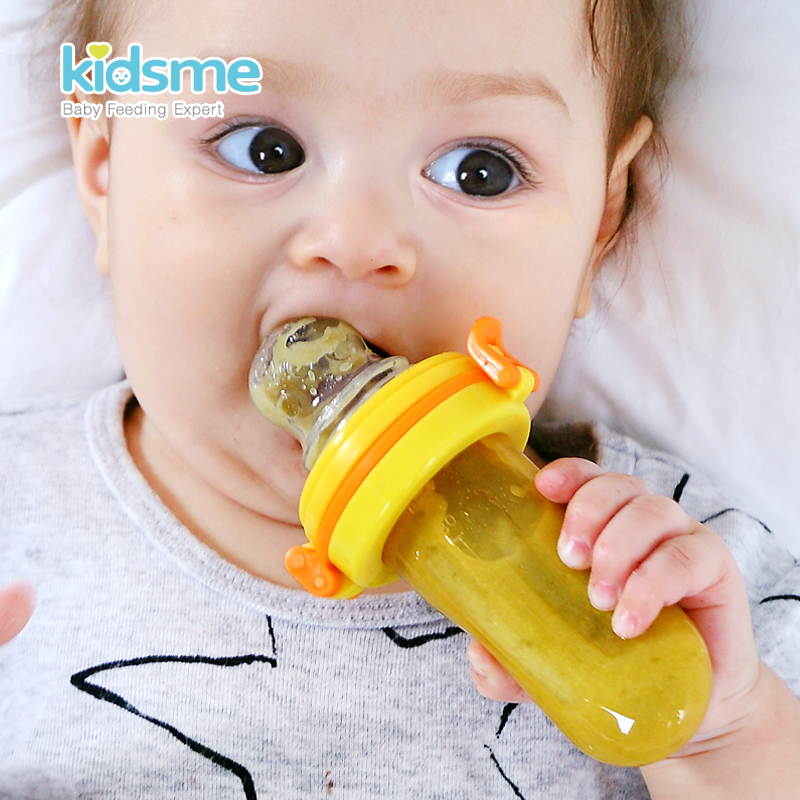 Kidsme Baby Fruit Bite Bite Happy Fruit & Vegetable Happy Baby Eat Fruit Food Bite Bag Food Supplement Grinding Stick