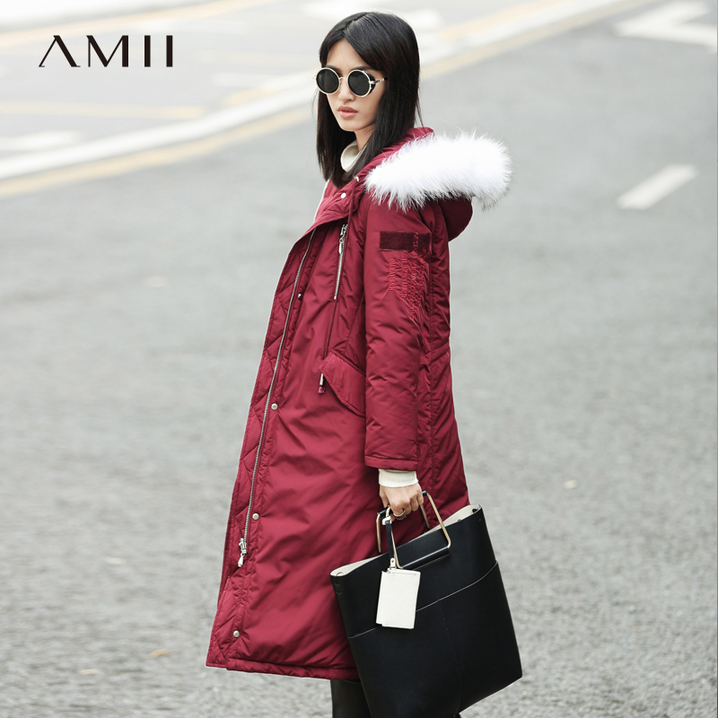 AMII Minimalism 2016 Winter New Straight Hai Mang 90 Velvet Medium-Length Xuống Cô gái 11.671.878