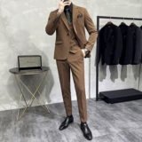 Весенний комплект, пиджак классического кроя для отдыха, платье, костюм, облегающий крой