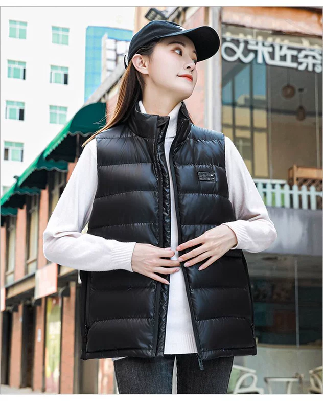 Quần áo giữ nhiệt, áo sưởi điện điều chỉnh nhiệt độ thông minh, áo sưởi tự sưởi, áo sạc, áo khoác phao 90 màu trắng cho nam và nữ áo sưởi