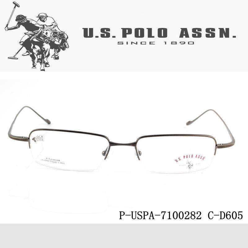 Ralph middot Lauren Polo POLO 7100282 Ultra-light half frame pure titanium distance and distance vision eyes Men's ultra-wide face shape glasses frame
