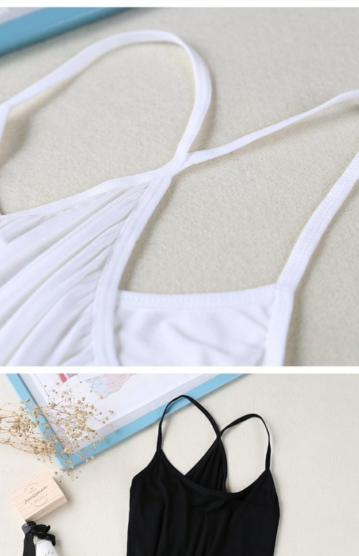 Phần mỏng của phụ nữ chạm đáy ống cotton bên trong áo yếm chống thiếu nữ sinh mặc đồ lót làm đẹp lại quấn ngực áo 2 dây
