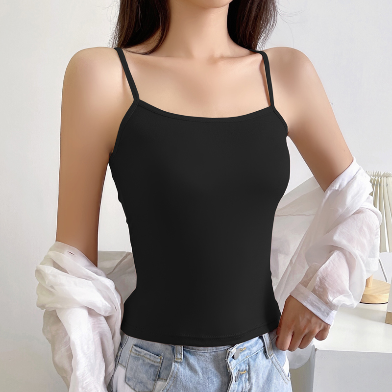 Summer harness small vest woman outside wearing a trowel underwear thin girl anti-walking light beating undershirt white inner lap wrap chest