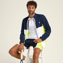 wilson ASTON mens new tennis wear fashionable color-blocked zipper jacket quick-drying and breathable