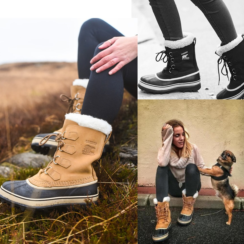 SOREL ice bear outdoor boots CARIBOU Beckham warm waterproof slippery men and women couple snow boots