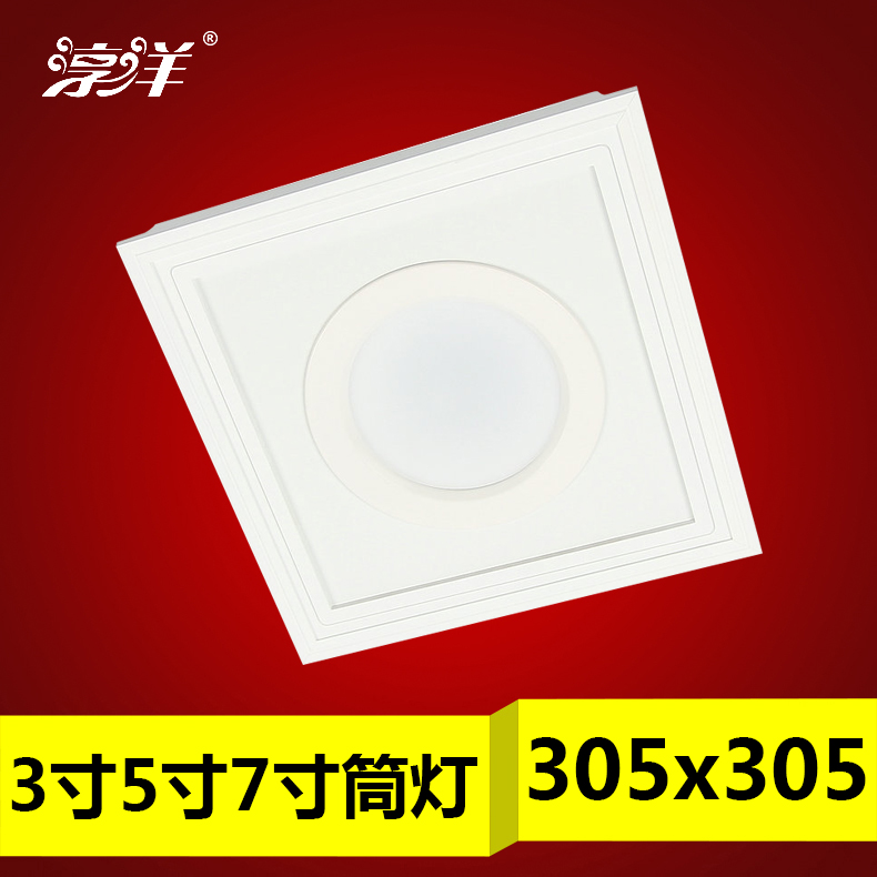 Chunyang 305*305x305 product grid integrated ceiling LED lighting flat panel light downlight spot light positive white light
