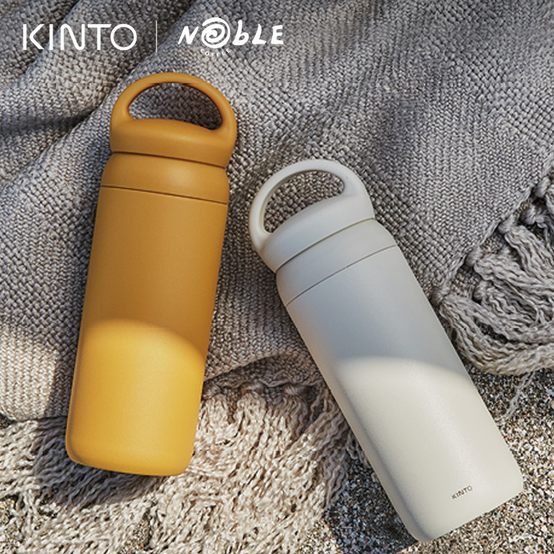 kinto japan insulated cup coffee accompanying cup portable water mug men and women children with hand stainless steel large capacity