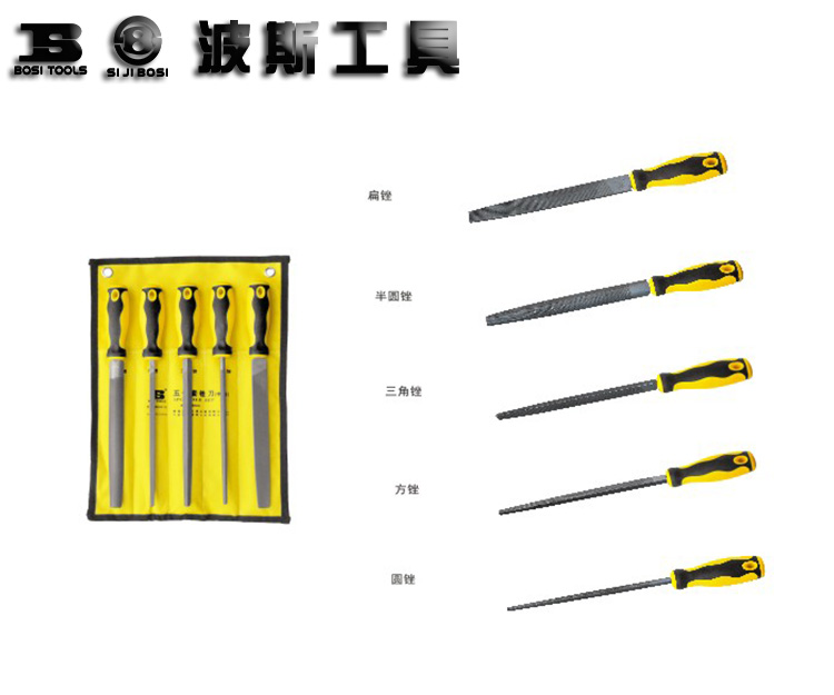 Persian grinding file medium tooth flat file semi-circle file triangle file square file round file flat file 6 inches 8 