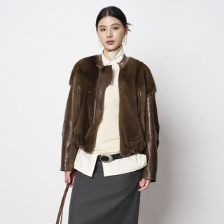 Imported Mink Fur Small Mink Whole Fur Coat for Women Short Style 2025 New Sheep Genuine Leather Goose down Fur Coat