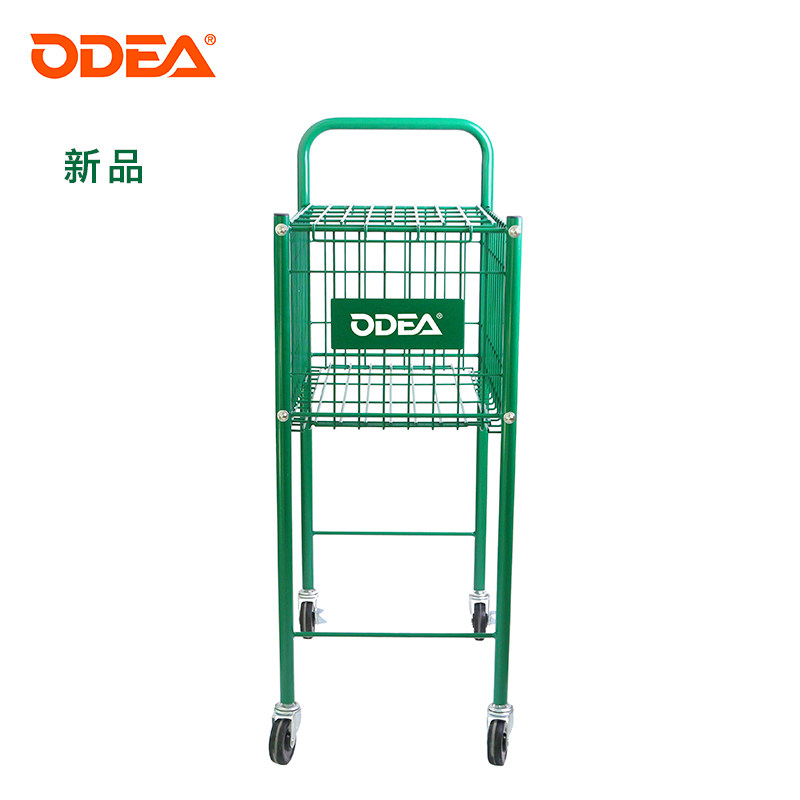 ODEA Eudel Tierre iron art ball frame portable upgrade folding cart with wheel tennis car tennis frame coach car