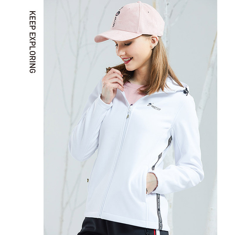 Winter Softshell Submachine Clothing Woman Thickened Grip Suede Warm Windproof Outdoor Climbing Single-Deck Cardiovert Jacket Man