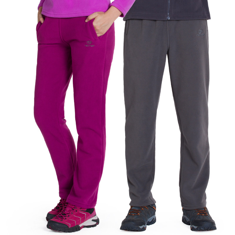 OUTDOOR THICKENED GRIP SUEDE PANTS FOR MEN AND WOMEN LOVERS ' SPRING AUTUMN WARM ROCKING GRAIN SUEDE WINDPROOF LARGE SIZE EASY SPORTS CLIMBING PANTS